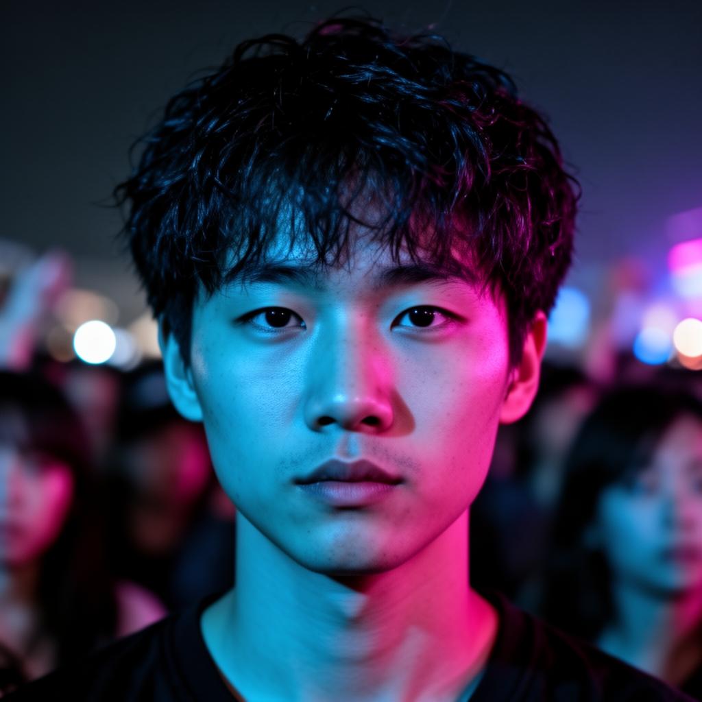Fan portrait