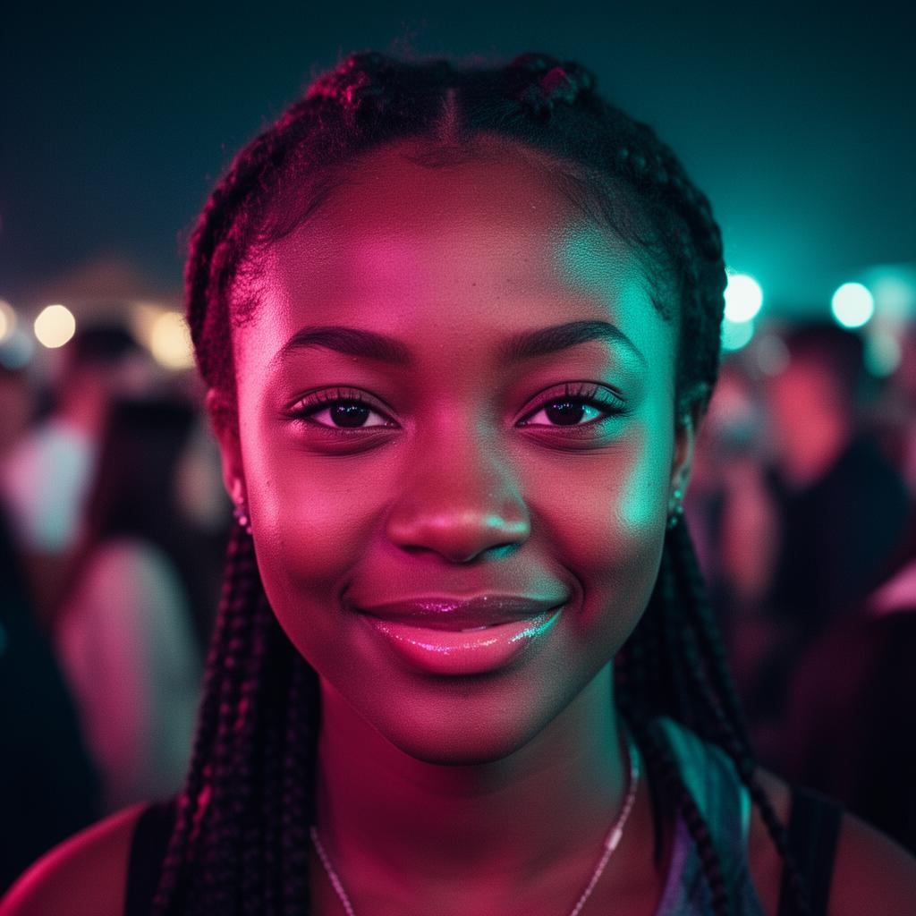 Fan portrait