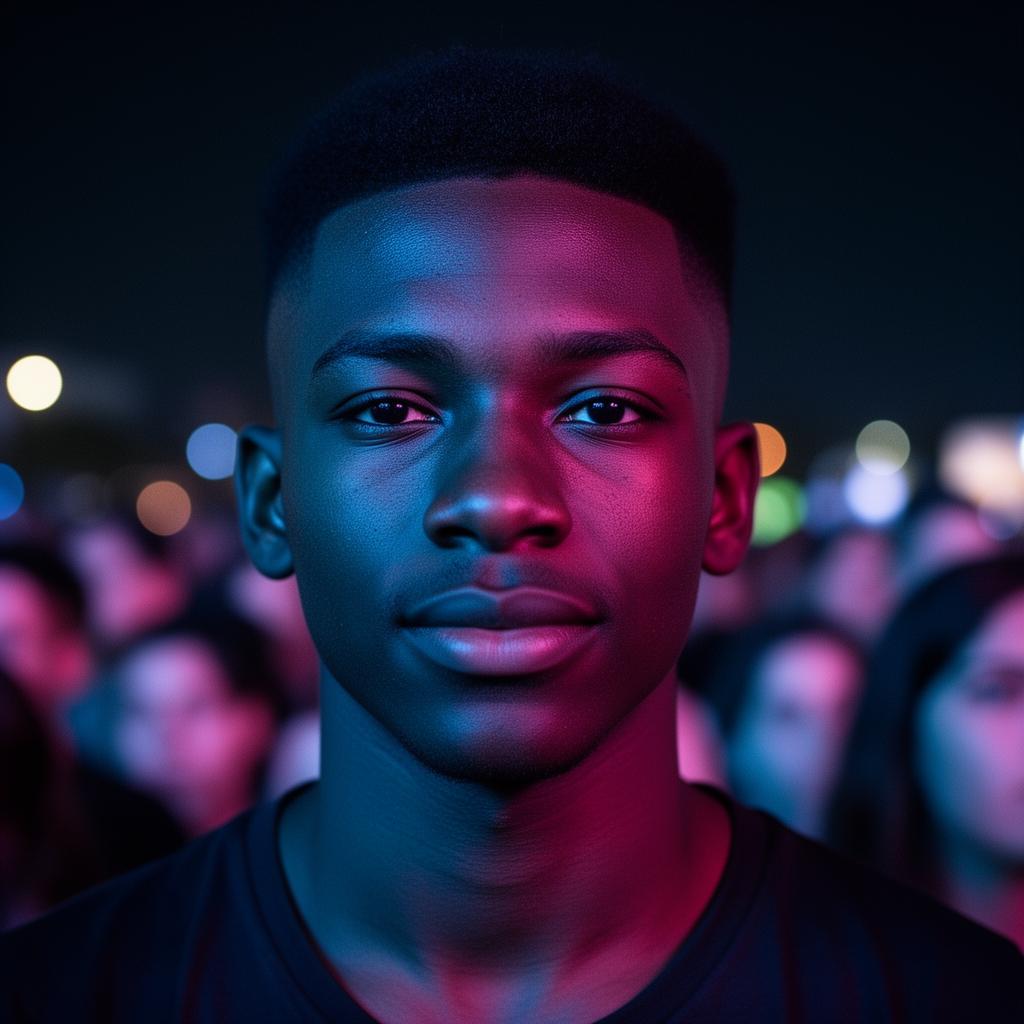 Fan portrait